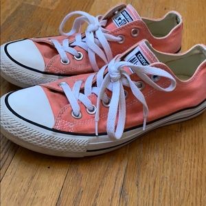 Coral Converse - W size 8.5 - great condition